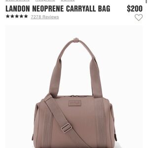 Dagne Dover Landon Neoprene Carryall Bag - Taupe
NEW without tags
